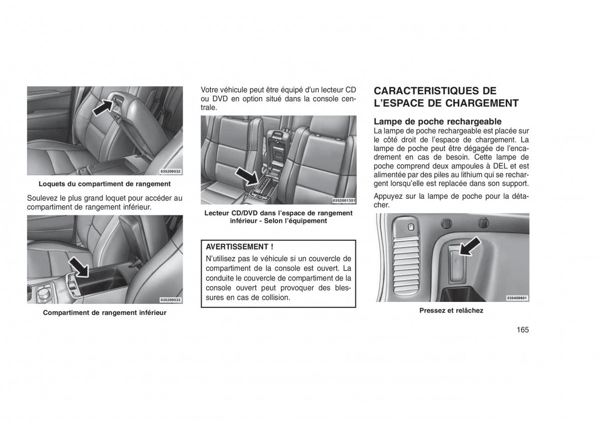 Jeep Grand Cherokee WK2 WH2 manuel du proprietaire / page 169