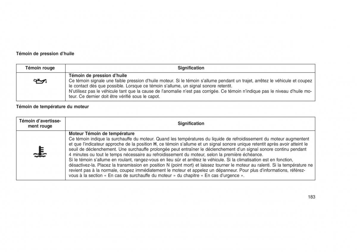 Jeep Grand Cherokee WK2 WH2 manuel du proprietaire / page 187