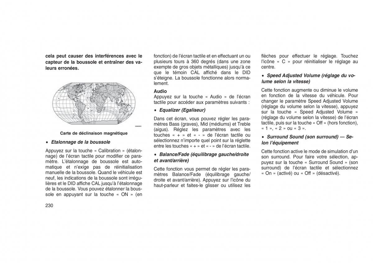 Jeep Grand Cherokee WK2 WH2 manuel du proprietaire / page 234