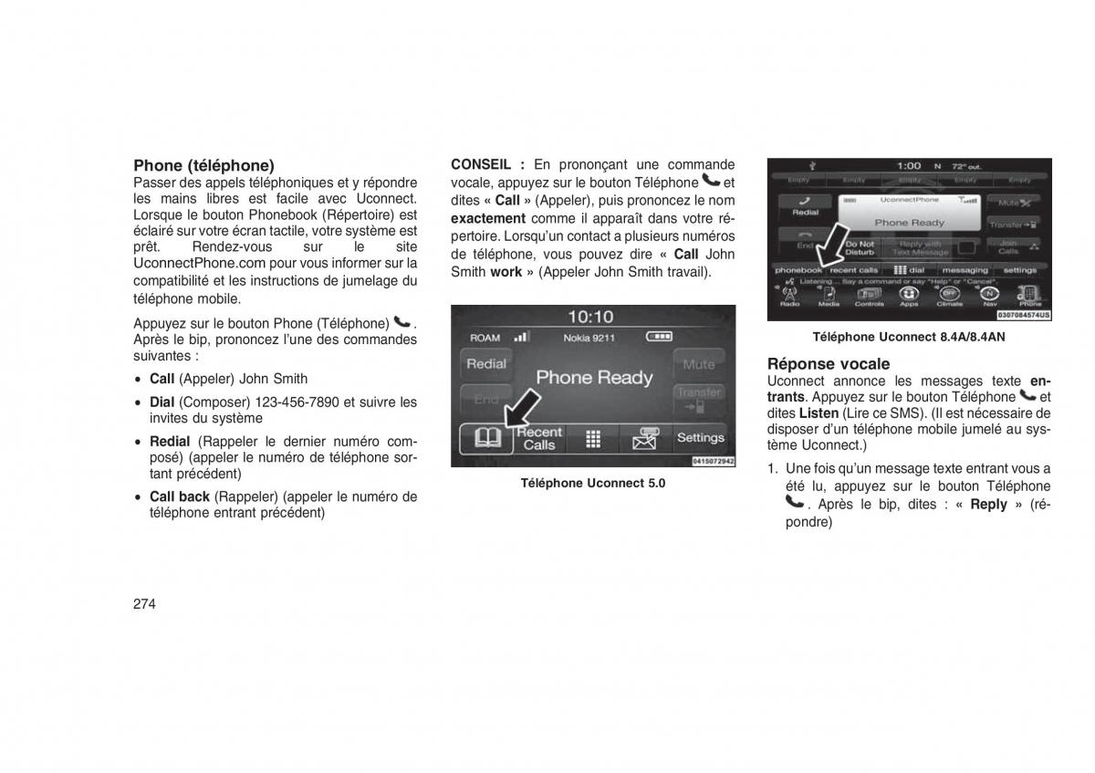 Jeep Grand Cherokee WK2 WH2 manuel du proprietaire / page 278