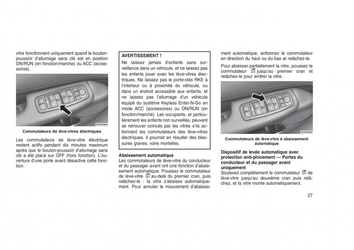 Jeep Grand Cherokee WK2 WH2 manuel du proprietaire / page 31