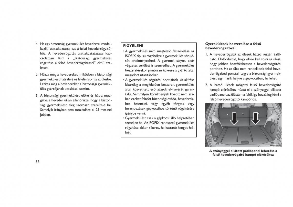 Jeep Grand Cherokee WK2 WH2 Kezelesi utmutato / page 62