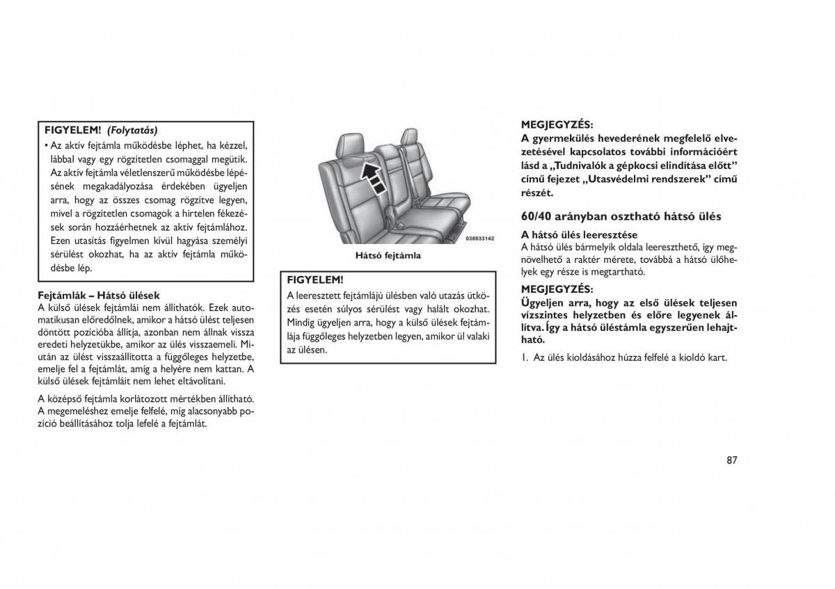 Jeep Grand Cherokee WK2 WH2 Kezelesi utmutato / page 91