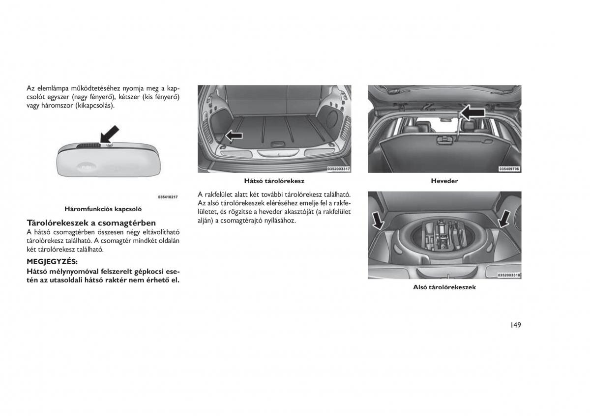 Jeep Grand Cherokee WK2 WH2 Kezelesi utmutato / page 153