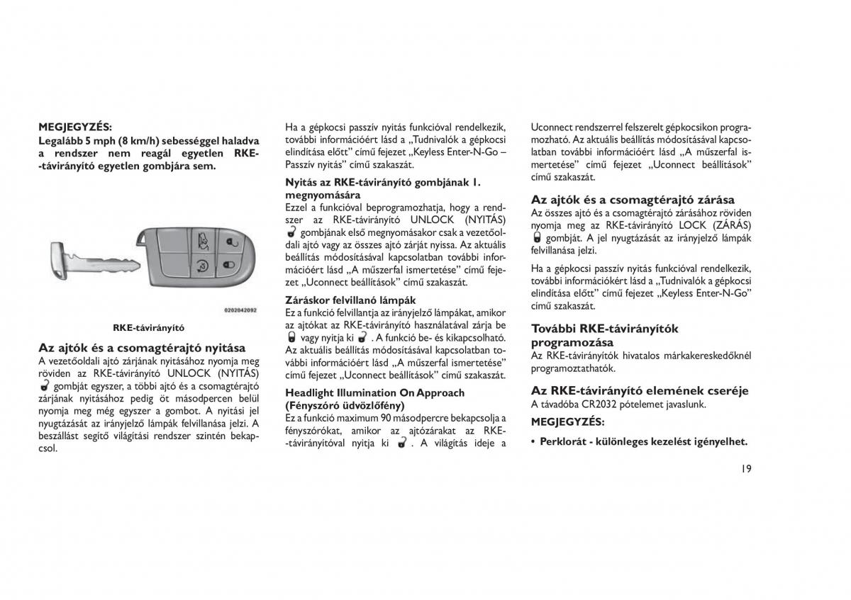 Jeep Grand Cherokee WK2 WH2 Kezelesi utmutato / page 23