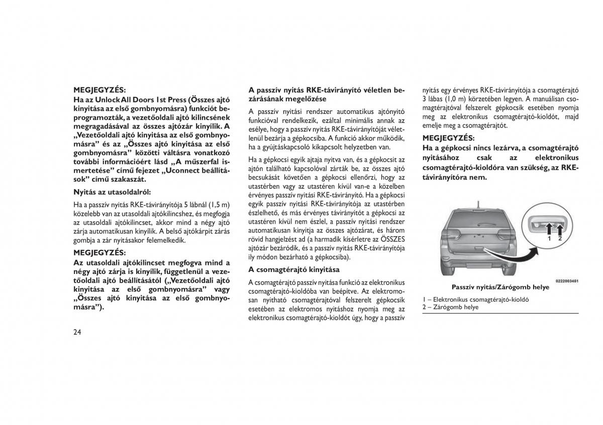 Jeep Grand Cherokee WK2 WH2 Kezelesi utmutato / page 28