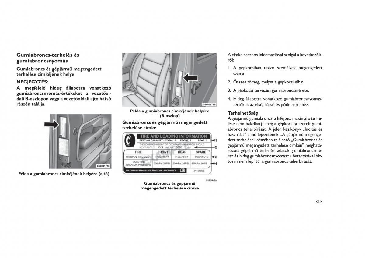 Jeep Grand Cherokee WK2 WH2 Kezelesi utmutato / page 319