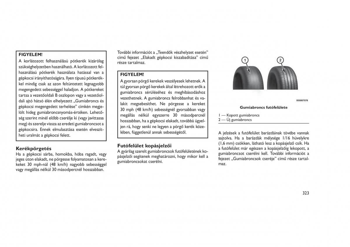 Jeep Grand Cherokee WK2 WH2 Kezelesi utmutato / page 327