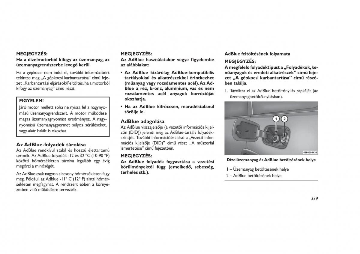 Jeep Grand Cherokee WK2 WH2 Kezelesi utmutato / page 343