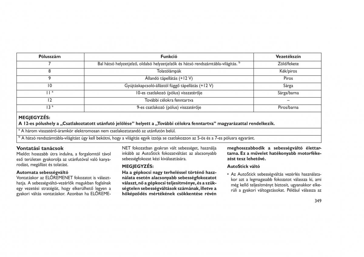 Jeep Grand Cherokee WK2 WH2 Kezelesi utmutato / page 353