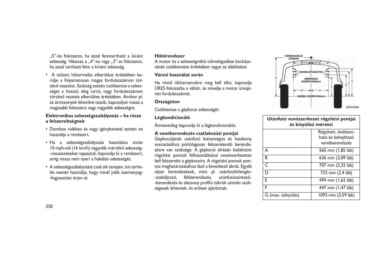 Jeep Grand Cherokee WK2 WH2 Kezelesi utmutato / page 354