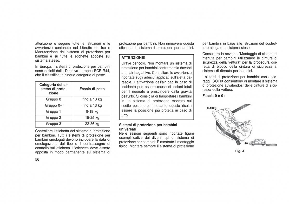 Jeep Grand Cherokee WK2 WH2 manuale del proprietario / page 60