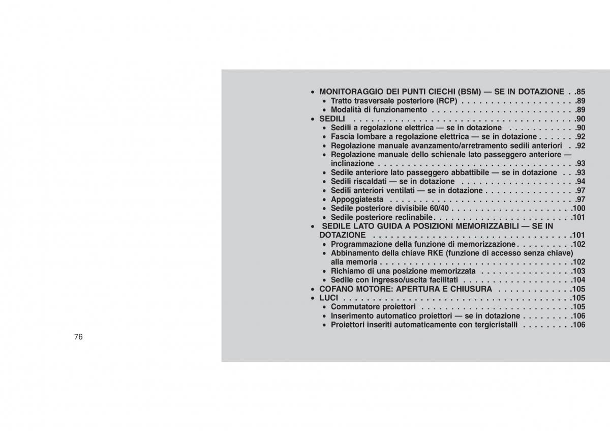 Jeep Grand Cherokee WK2 WH2 manuale del proprietario / page 80