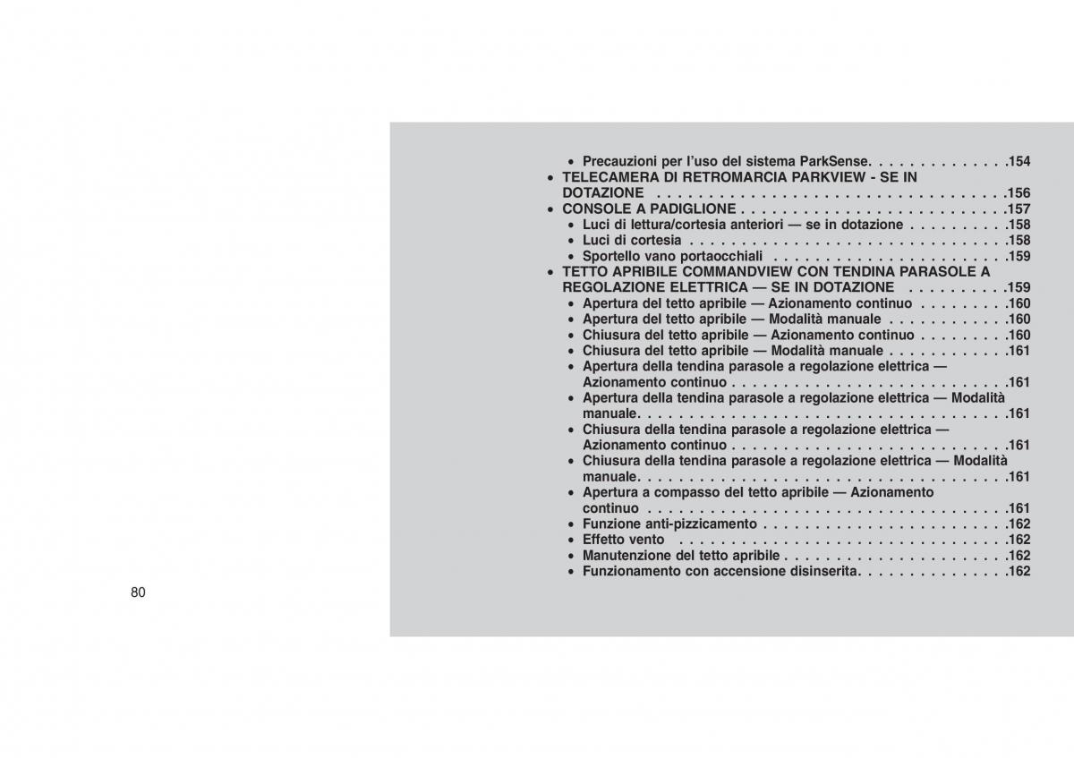 Jeep Grand Cherokee WK2 WH2 manuale del proprietario / page 84