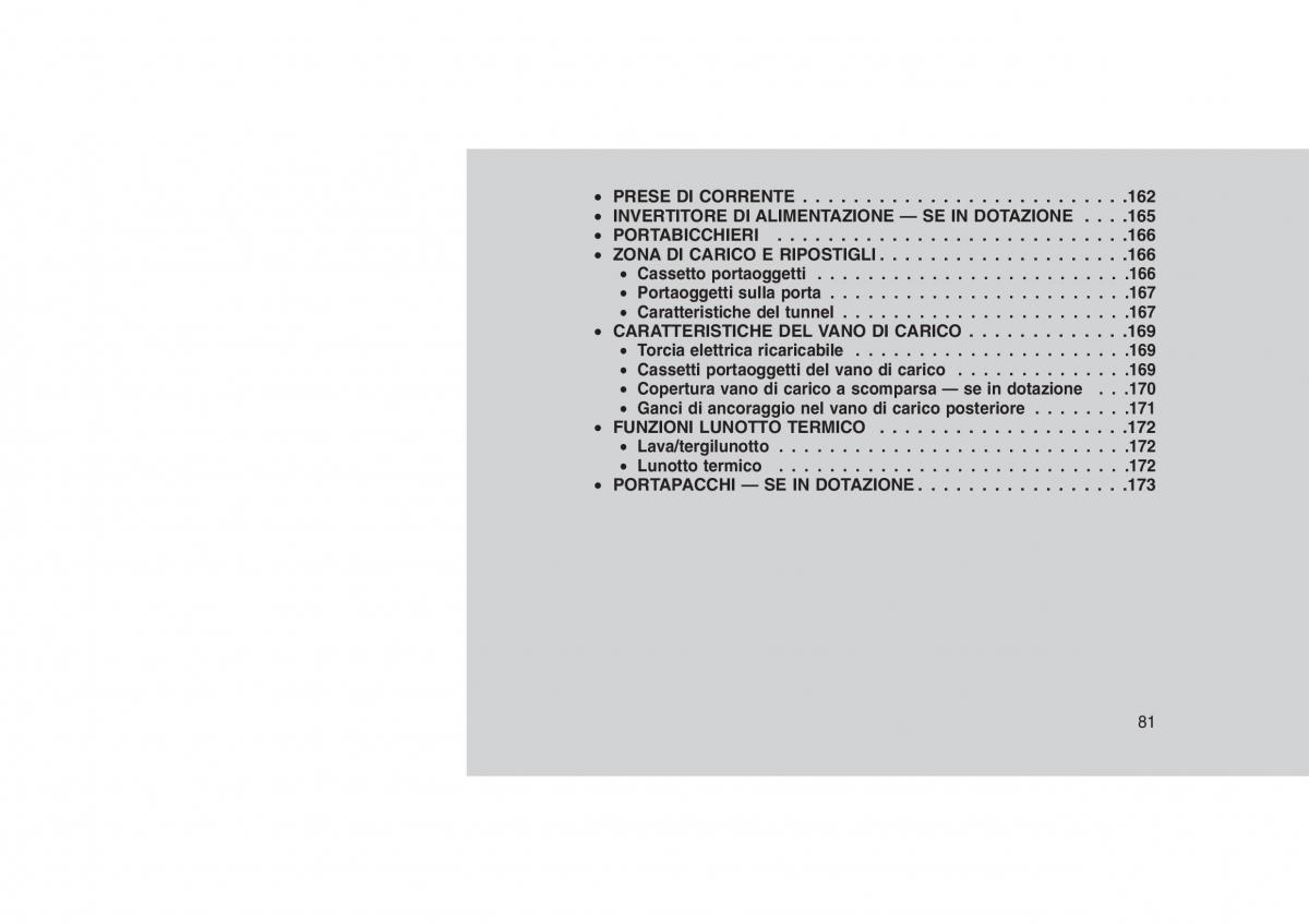 Jeep Grand Cherokee WK2 WH2 manuale del proprietario / page 85