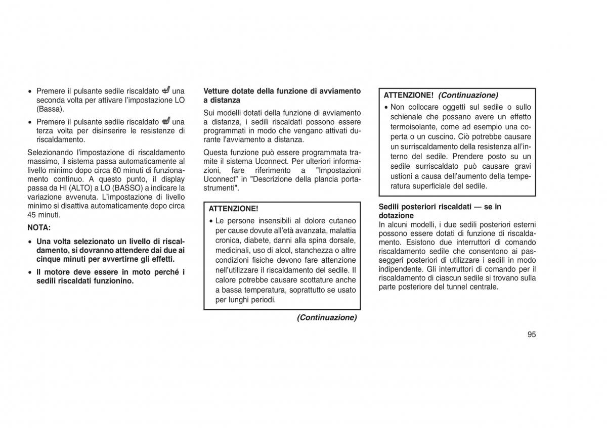 Jeep Grand Cherokee WK2 WH2 manuale del proprietario / page 99