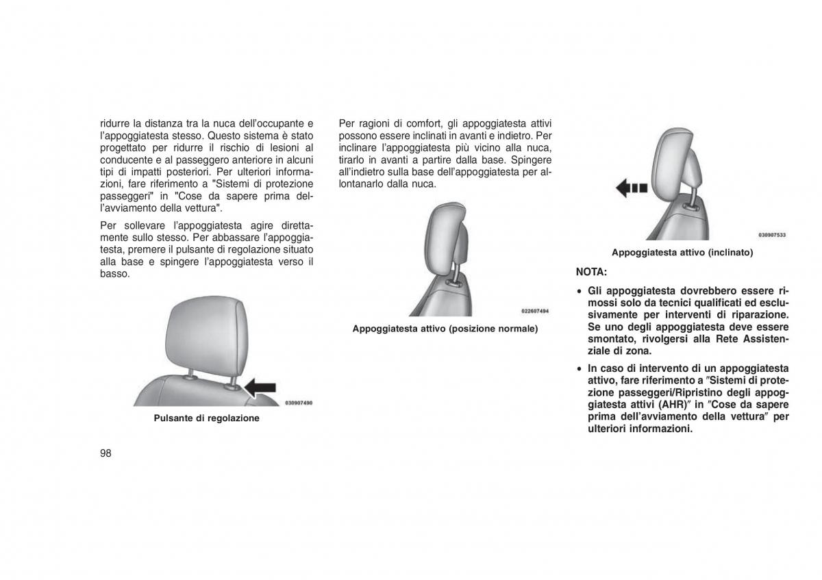 Jeep Grand Cherokee WK2 WH2 manuale del proprietario / page 102