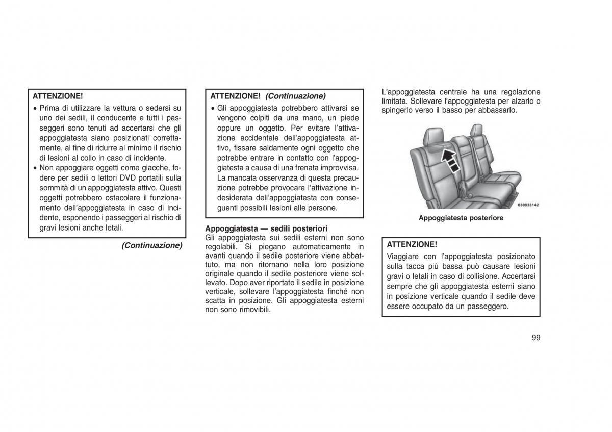 Jeep Grand Cherokee WK2 WH2 manuale del proprietario / page 103