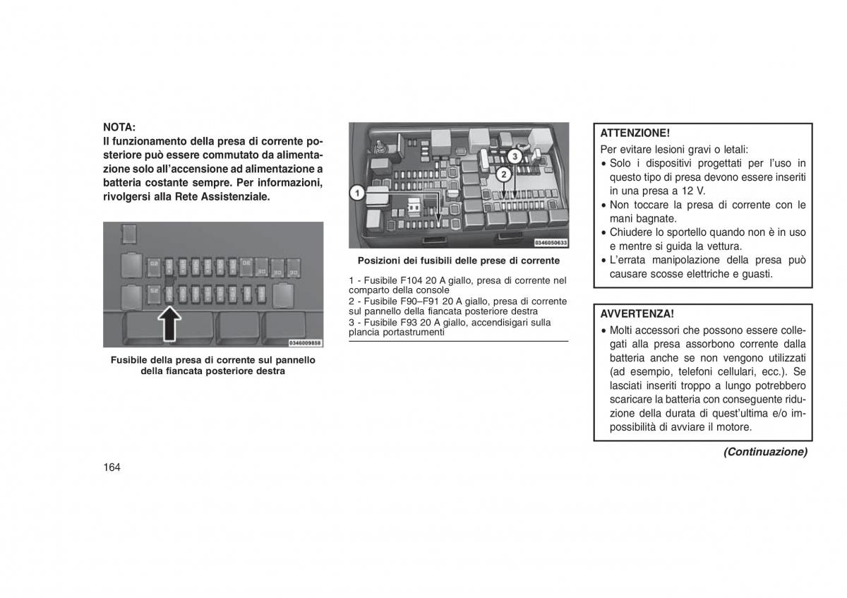 Jeep Grand Cherokee WK2 WH2 manuale del proprietario / page 168