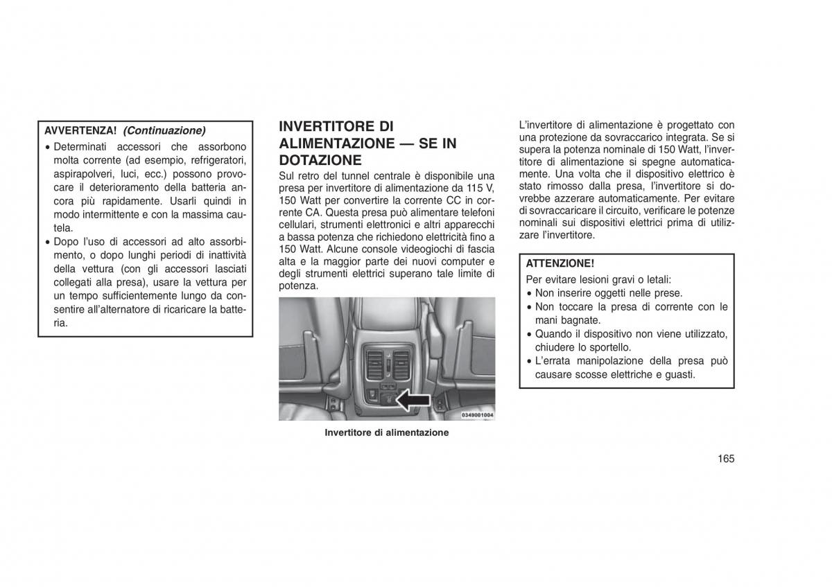 Jeep Grand Cherokee WK2 WH2 manuale del proprietario / page 169