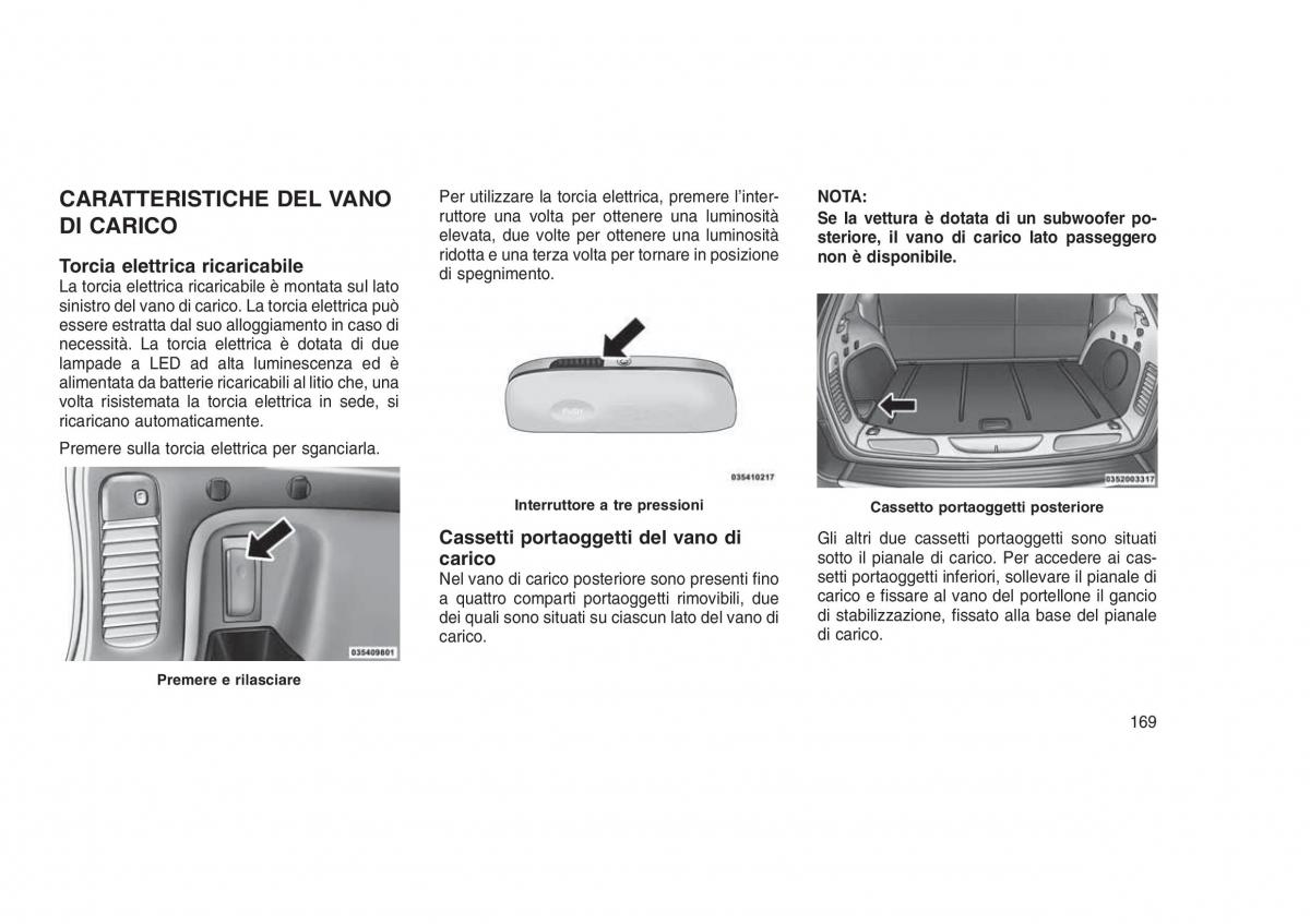 Jeep Grand Cherokee WK2 WH2 manuale del proprietario / page 173