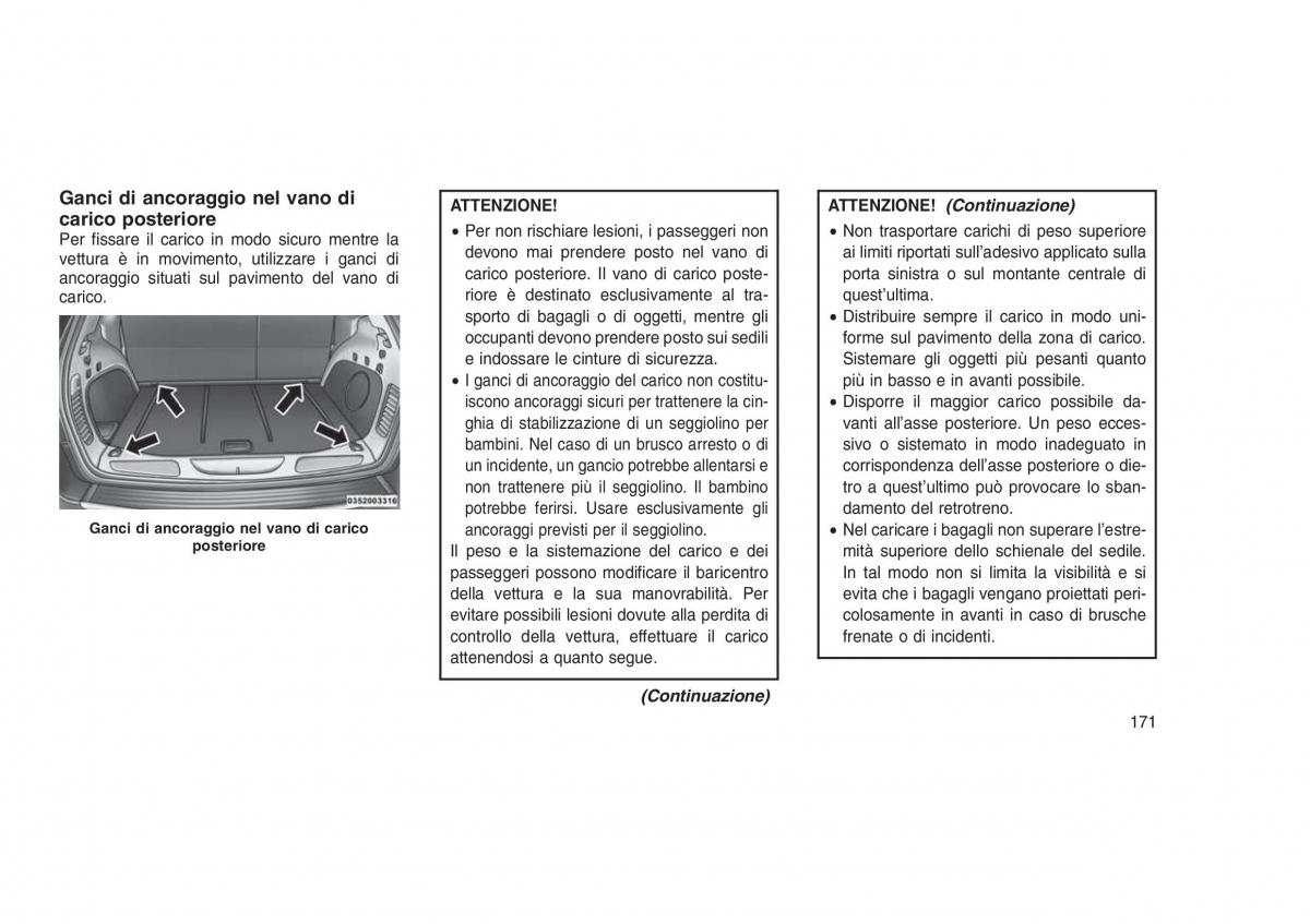 Jeep Grand Cherokee WK2 WH2 manuale del proprietario / page 175