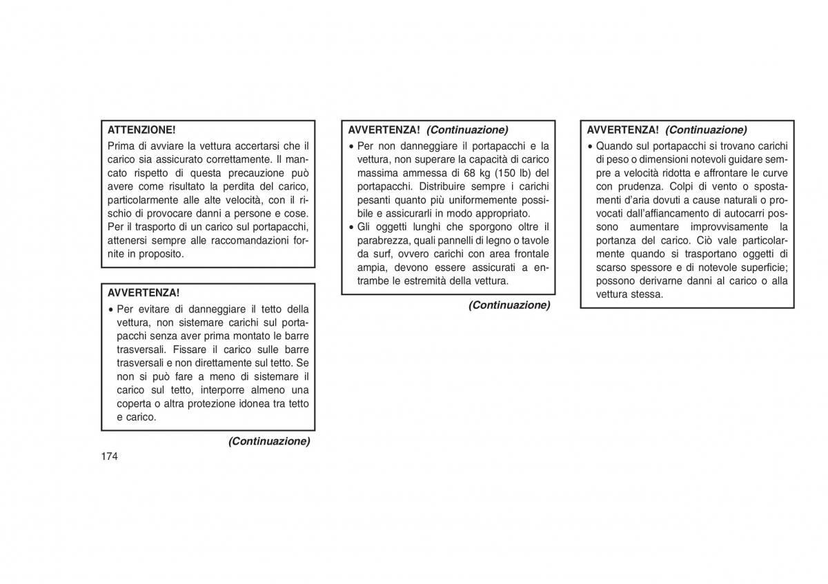 Jeep Grand Cherokee WK2 WH2 manuale del proprietario / page 178