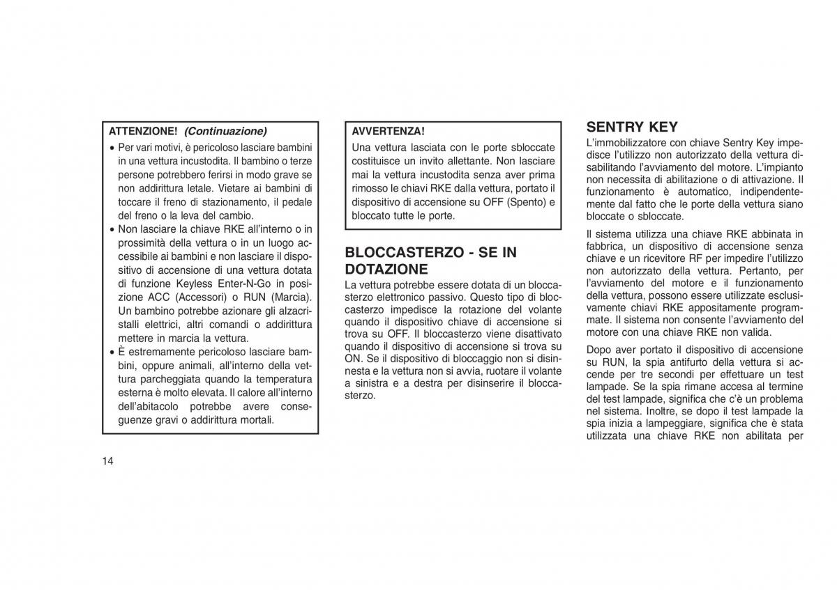 Jeep Grand Cherokee WK2 WH2 manuale del proprietario / page 18