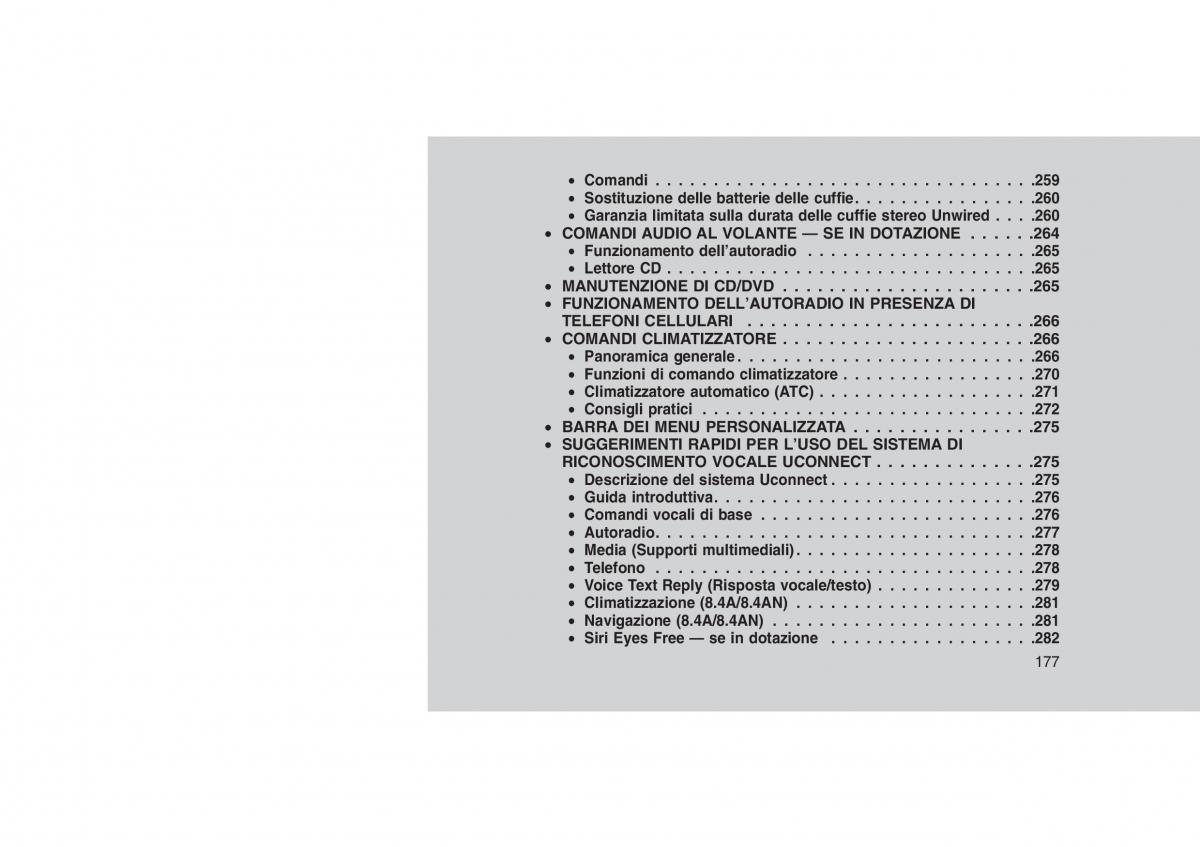 Jeep Grand Cherokee WK2 WH2 manuale del proprietario / page 181