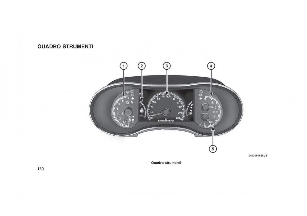 Jeep Grand Cherokee WK2 WH2 manuale del proprietario / page 184