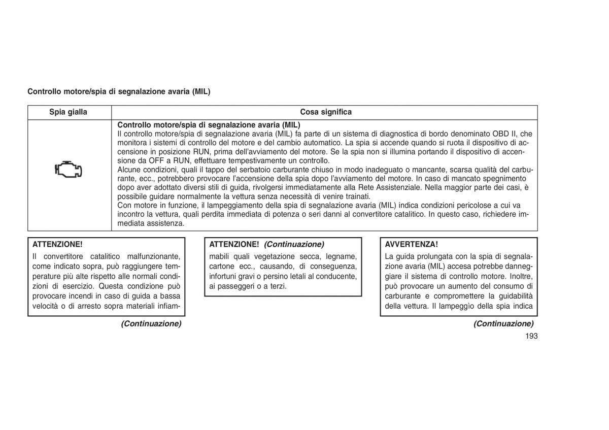 Jeep Grand Cherokee WK2 WH2 manuale del proprietario / page 197