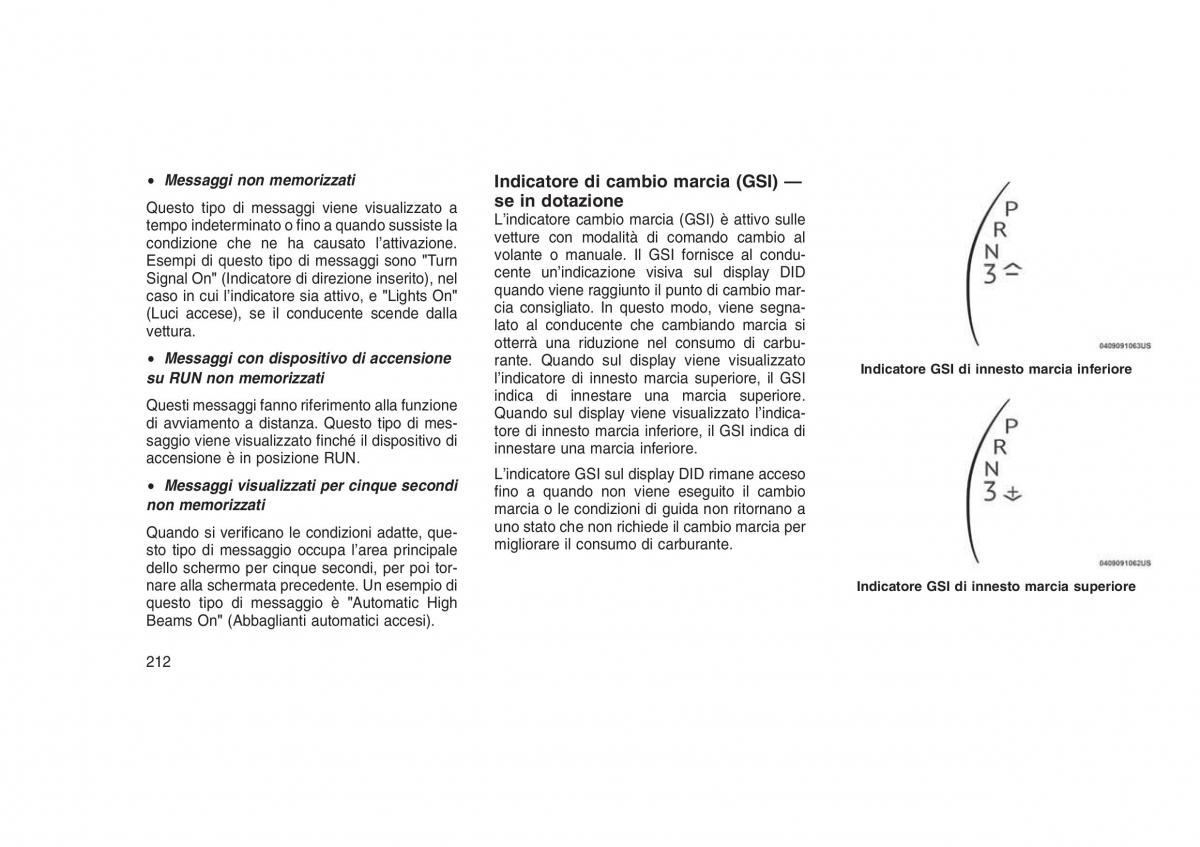 Jeep Grand Cherokee WK2 WH2 manuale del proprietario / page 216