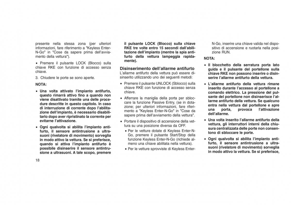 Jeep Grand Cherokee WK2 WH2 manuale del proprietario / page 22