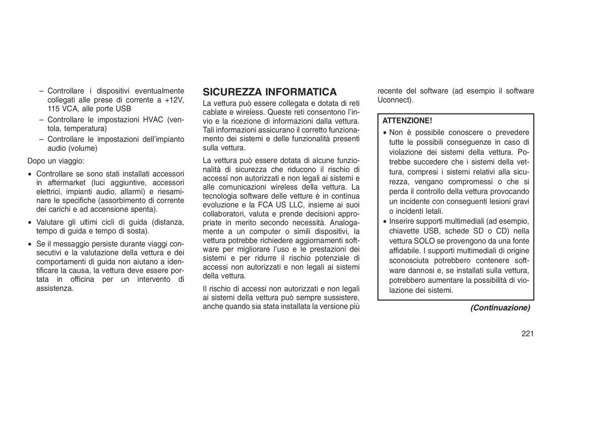 Jeep Grand Cherokee WK2 WH2 manuale del proprietario / page 225