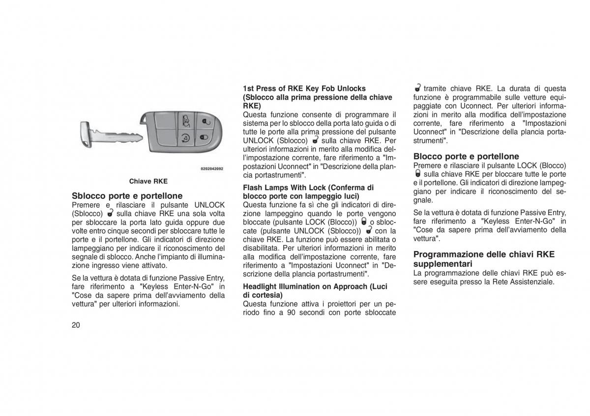 Jeep Grand Cherokee WK2 WH2 manuale del proprietario / page 24