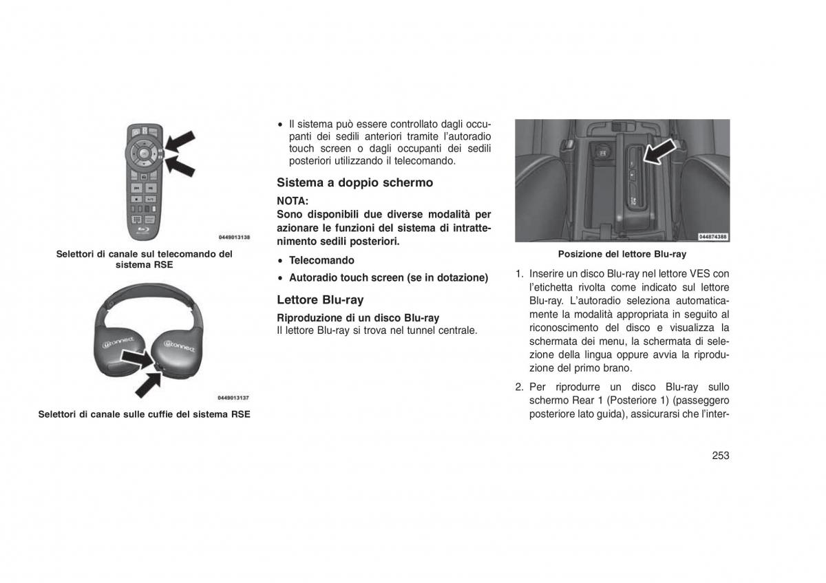 Jeep Grand Cherokee WK2 WH2 manuale del proprietario / page 257