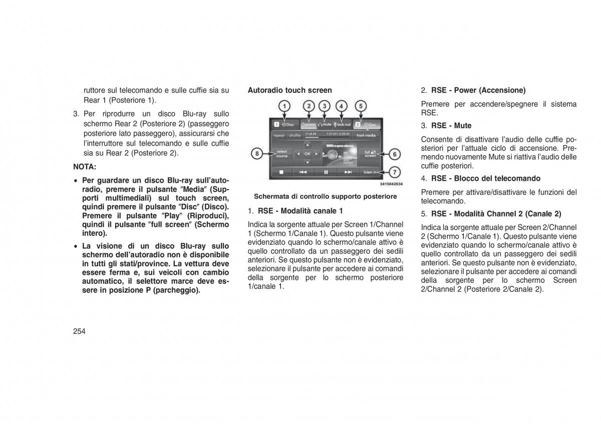 Jeep Grand Cherokee WK2 WH2 manuale del proprietario / page 258