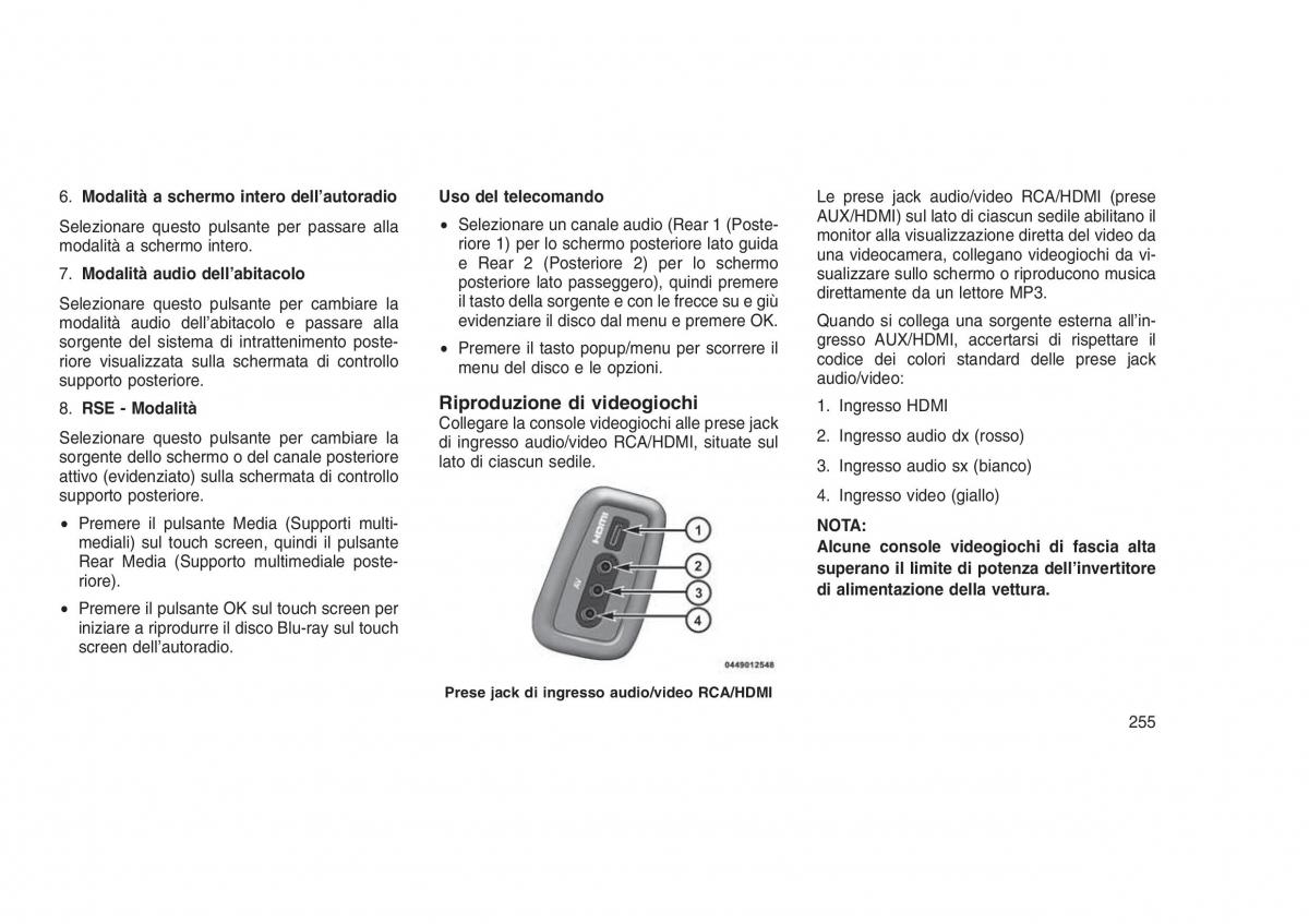 Jeep Grand Cherokee WK2 WH2 manuale del proprietario / page 259