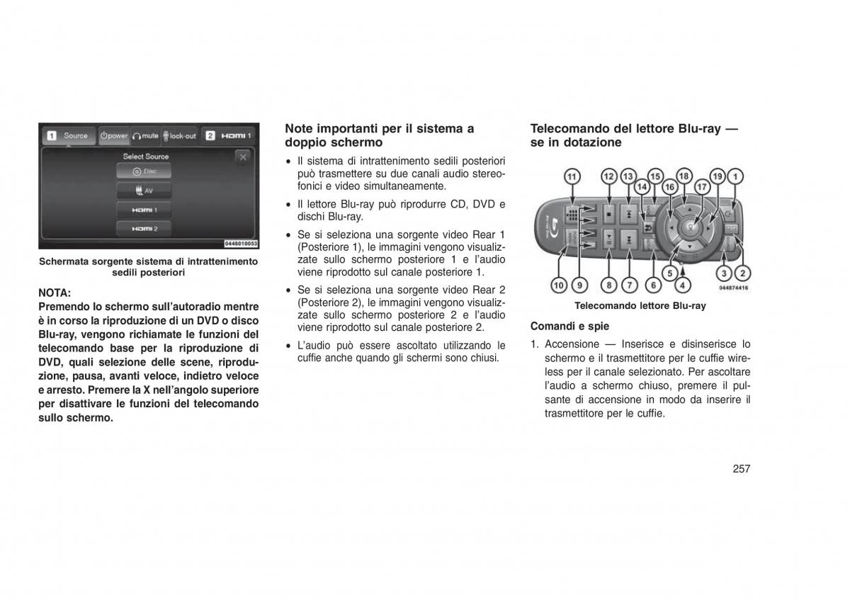 Jeep Grand Cherokee WK2 WH2 manuale del proprietario / page 261