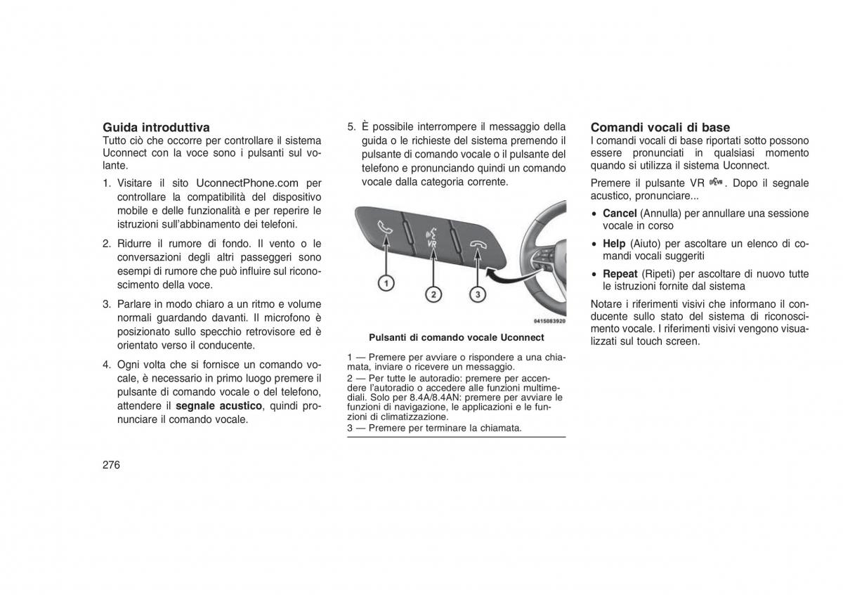 Jeep Grand Cherokee WK2 WH2 manuale del proprietario / page 280