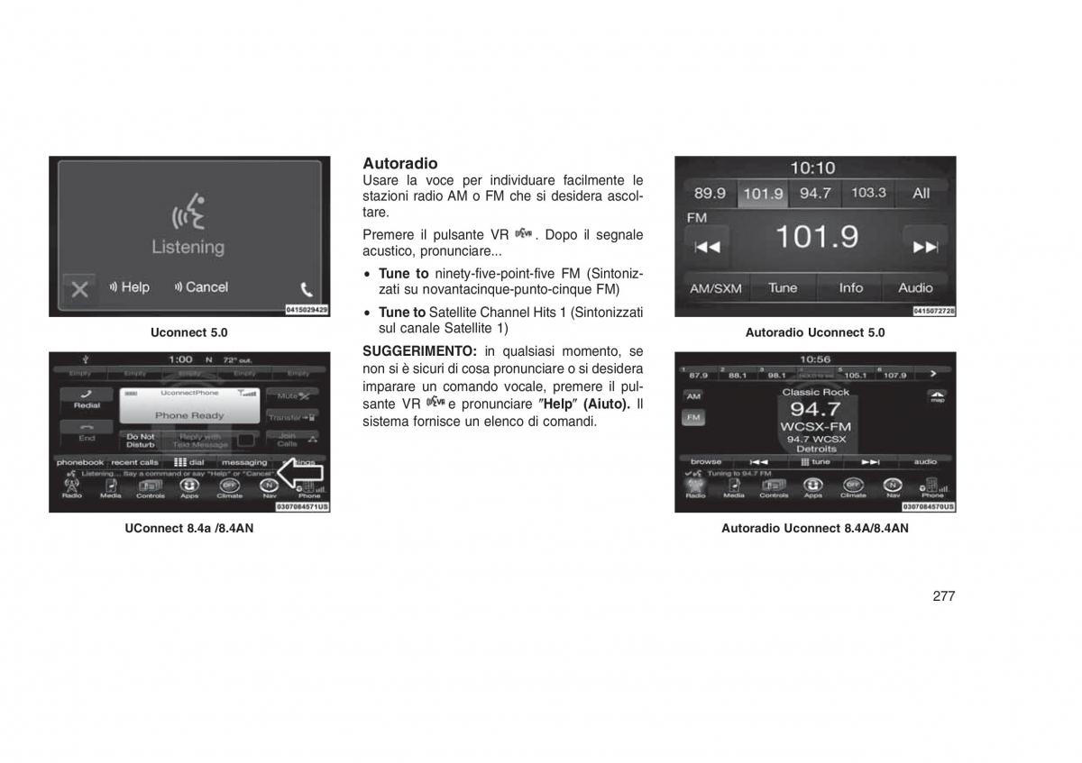 Jeep Grand Cherokee WK2 WH2 manuale del proprietario / page 281