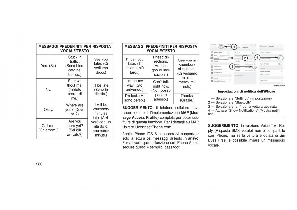 Jeep Grand Cherokee WK2 WH2 manuale del proprietario / page 284