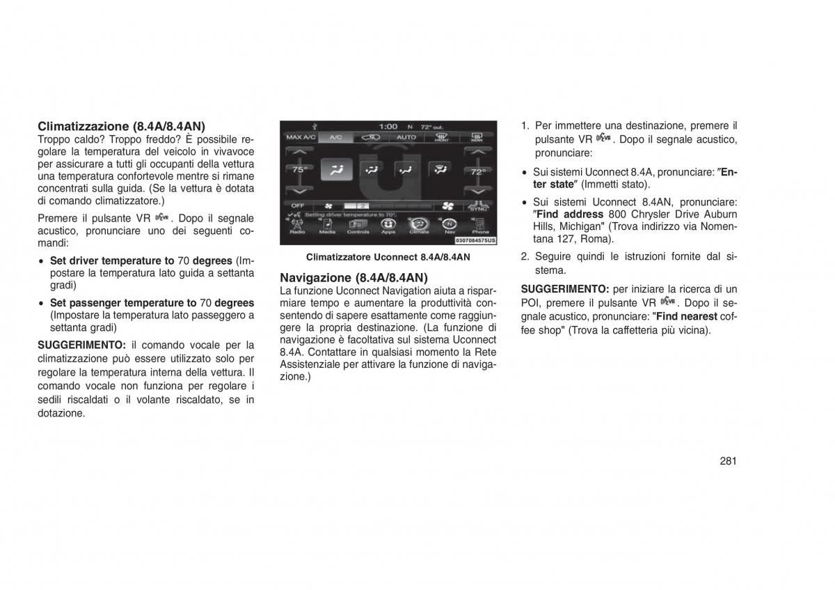 Jeep Grand Cherokee WK2 WH2 manuale del proprietario / page 285