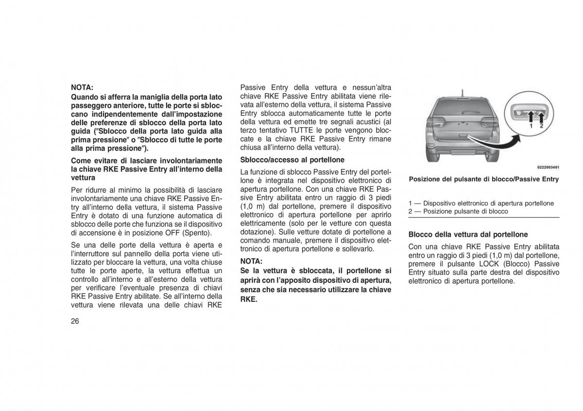 Jeep Grand Cherokee WK2 WH2 manuale del proprietario / page 30