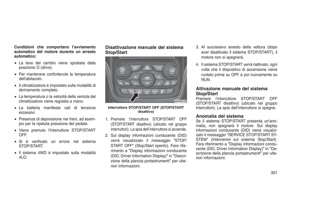 Jeep Grand Cherokee WK2 WH2 manuale del proprietario / page 305