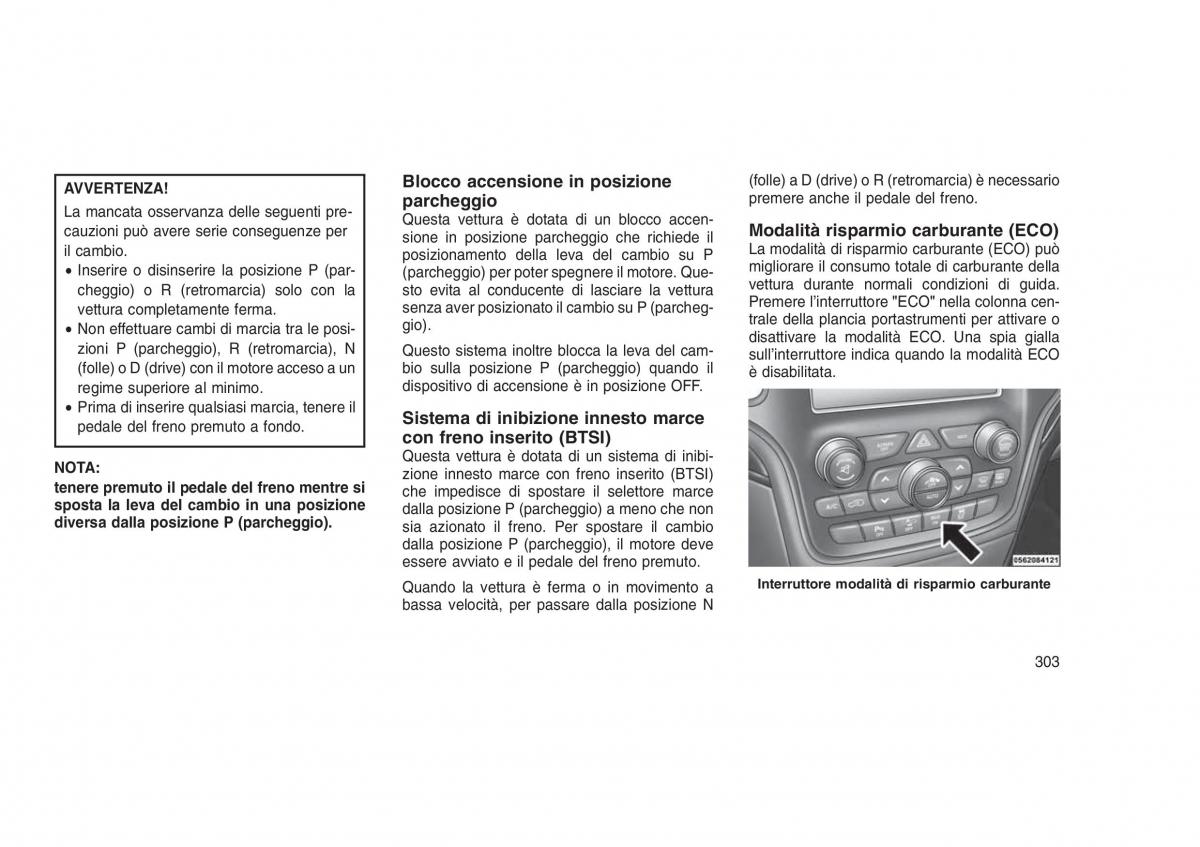 Jeep Grand Cherokee WK2 WH2 manuale del proprietario / page 307