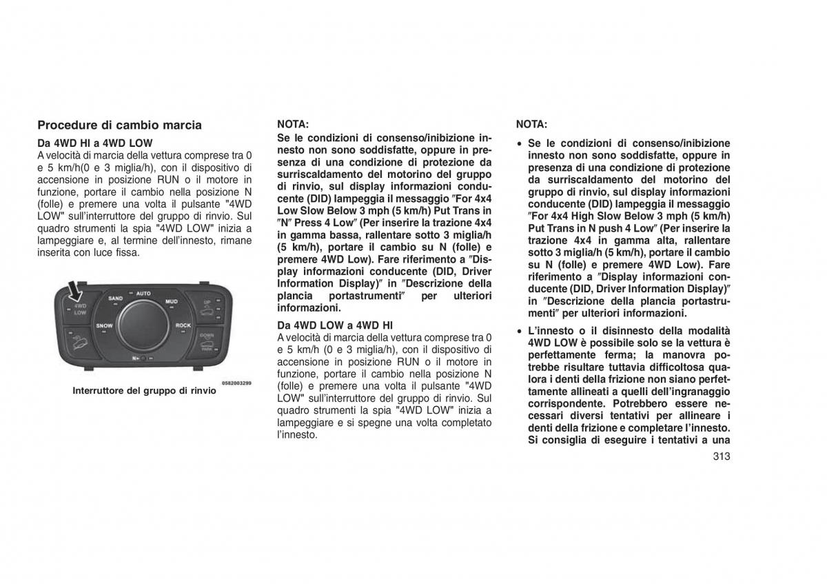 Jeep Grand Cherokee WK2 WH2 manuale del proprietario / page 317