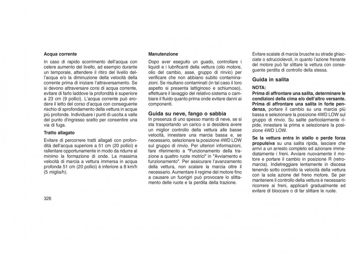 Jeep Grand Cherokee WK2 WH2 manuale del proprietario / page 330