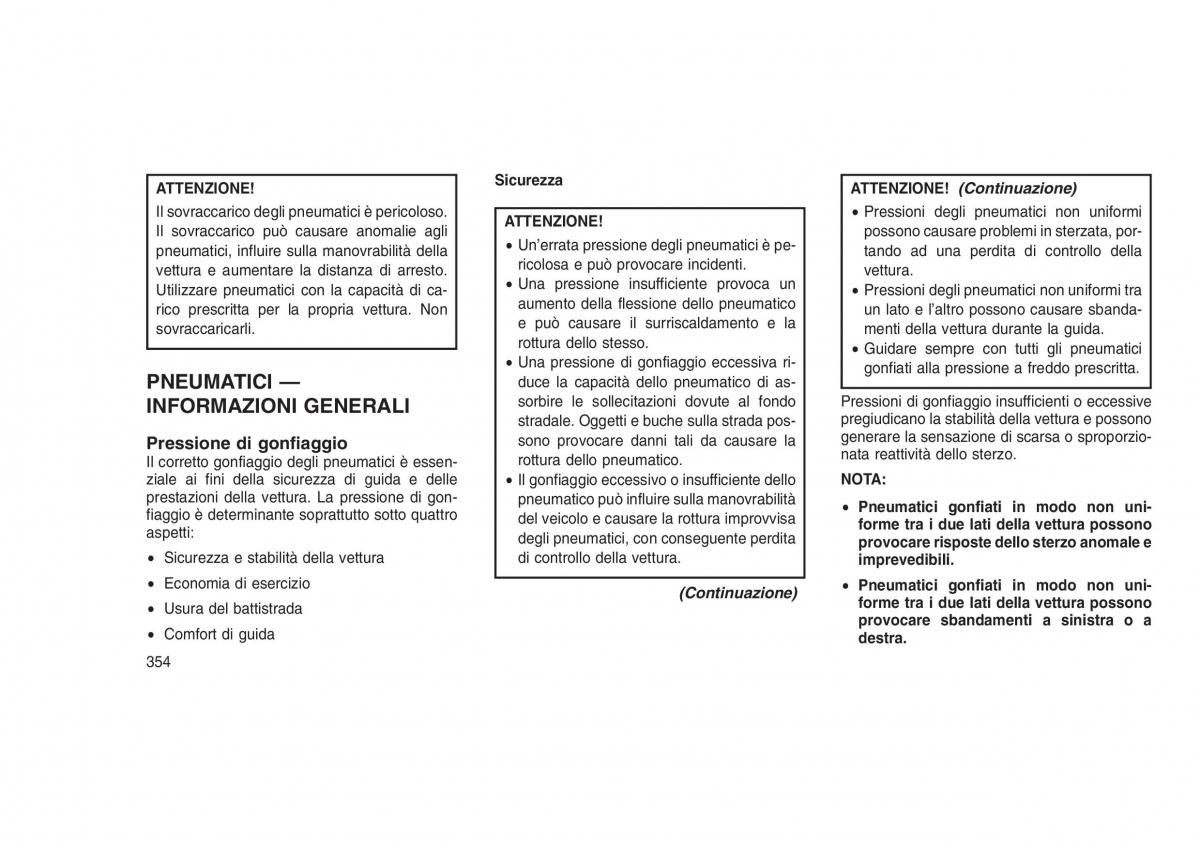 Jeep Grand Cherokee WK2 WH2 manuale del proprietario / page 358