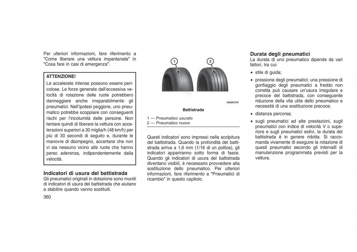 Jeep Grand Cherokee WK2 WH2 manuale del proprietario / page 364